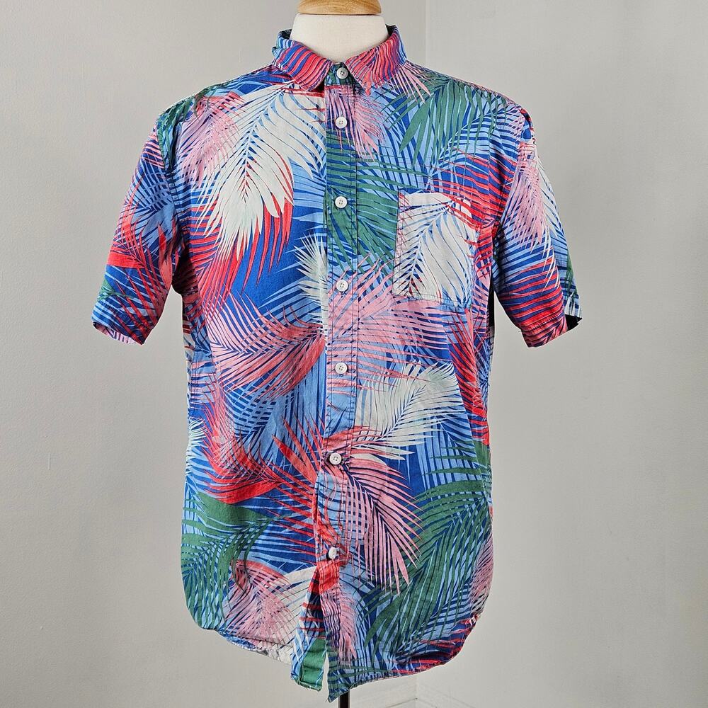 Pacsun Men's Tropical Button-up Palm Leaves Print‎ Multicolor Shirt | XL